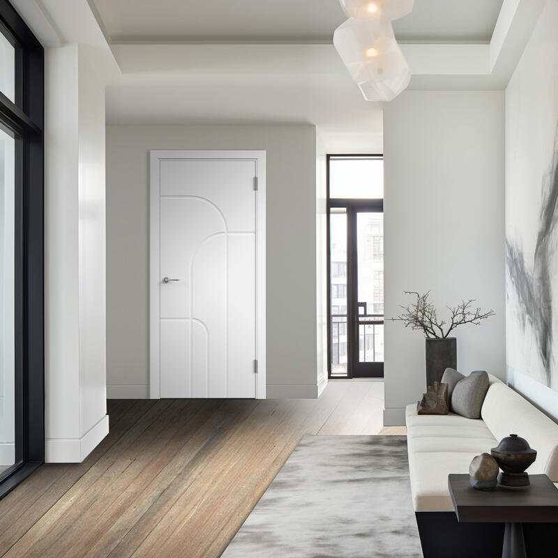 Белый, 800х2000, LR, б/врезки замка и петель