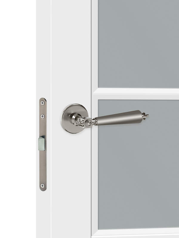 Белый, 900х2000, LR, б/врезки замка и петель, стекло Мателюкс