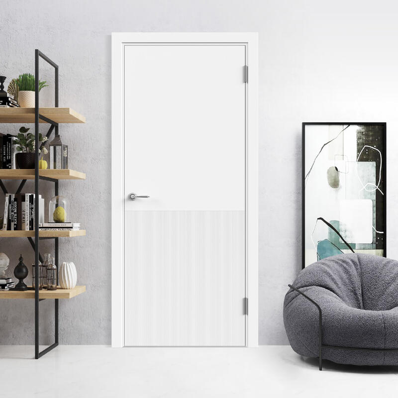 Белый, 700х2000, LR, б/врезки замка и петель, фрез. Вельвет 1