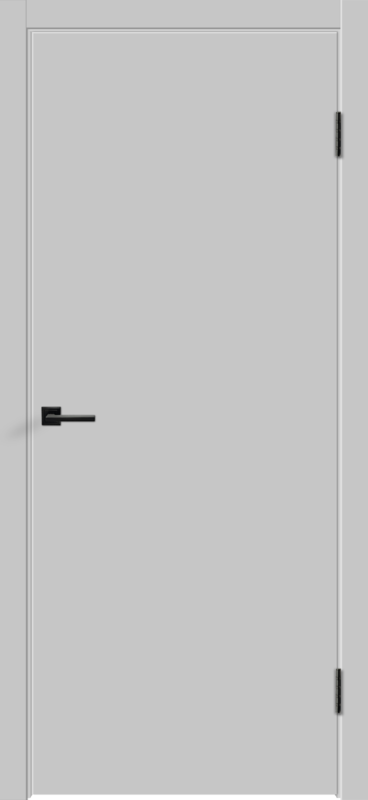 Межкомнатная дверь эмаль FLAT глухое без притвора Светло-серый 600х2000