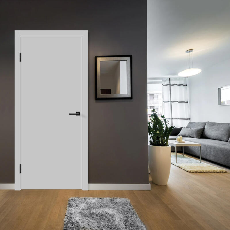 Светло-серый, 700х2000, LR, б/врезки замка и петель