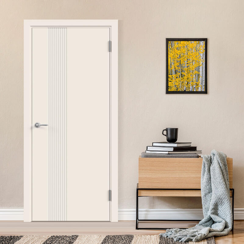 Слоновая кость, 600х2000, LR, б/врезки замка и петель, фрез. Треугольник