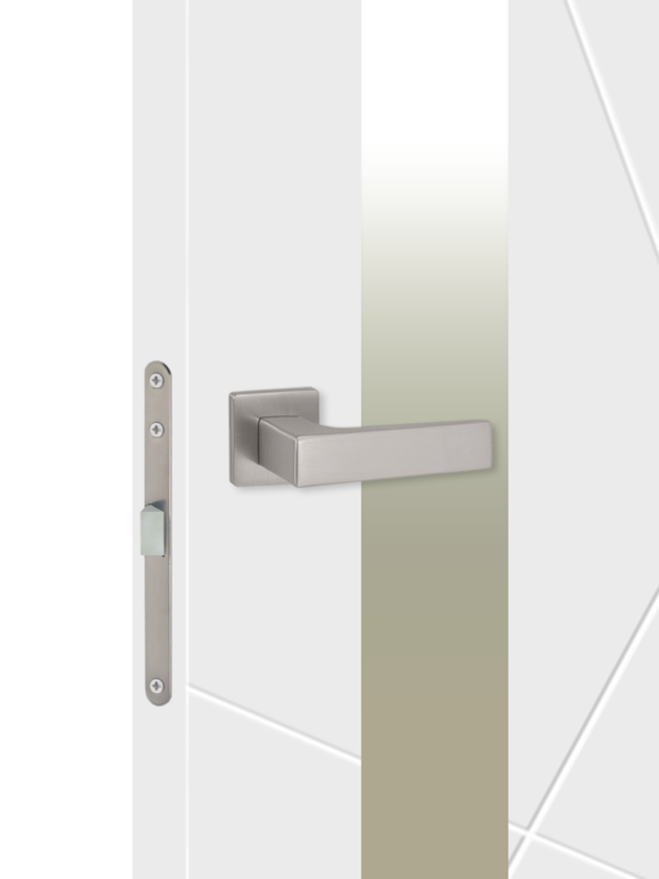 Белый, 800х2000, LR, врезка п/з. 1895Р, без врезки п/петли, зеркало Матированное, б/отв. п/фурнитуру