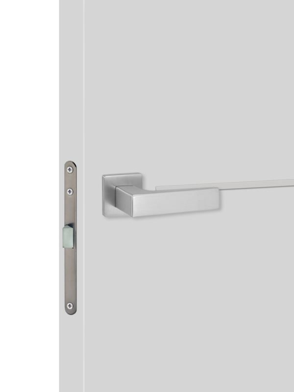 Светло-серый, 800х2000, LR, б/врезки замка и петель, молдинг цвет алюм.