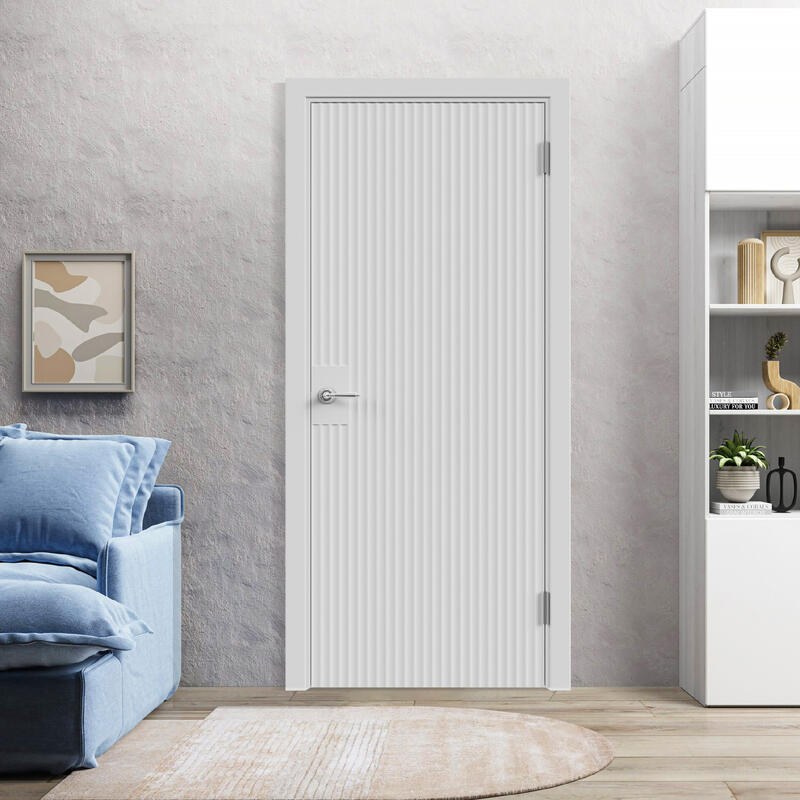 Светло-серый, 800х2000, LR, б/врезки замка и петель, фрез. Волна