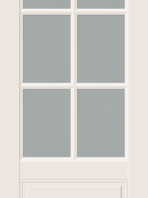 Слоновая кость, 800х2000, LR, б/врезки замка и петель, стекло Мателюкс