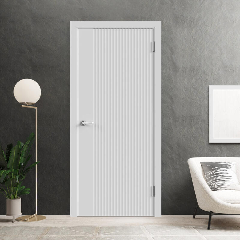 Светло-серый, 800х2000, LR, б/врезки замка и петель, фрез. Волна