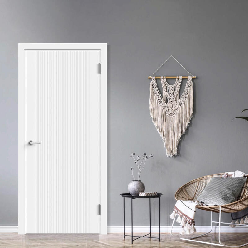 Белый, 600х2000, LR, б/врезки замка и петель, фрез. Вельвет 1