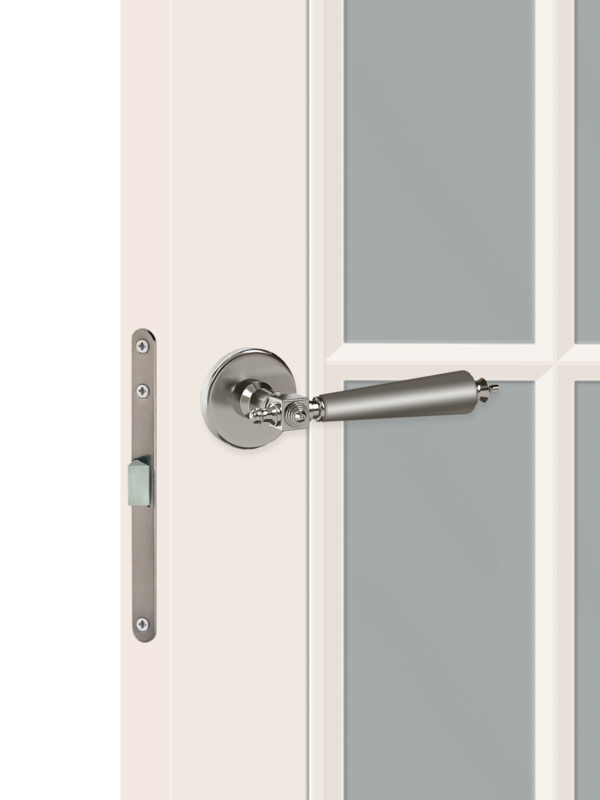 Слоновая кость, 700х2000, LR, б/врезки замка и петель, стекло Мателюкс