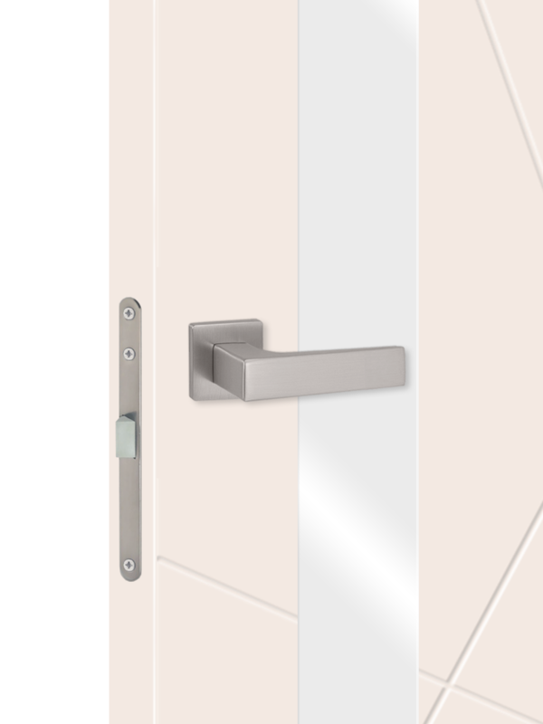 Слоновая кость, 600х2000, LR, врезка п/з. 1895Р, без врезки п/петли, стекло Лакобель белое, б/отв. п/фурнитуру