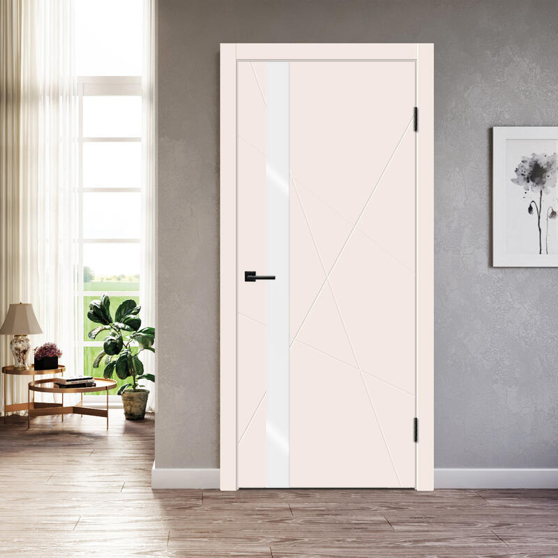 Слоновая кость, 900х2000, LR, врезка п/з. 1895Р, без врезки п/петли, стекло Лакобель белое, б/отв. п/фурнитуру