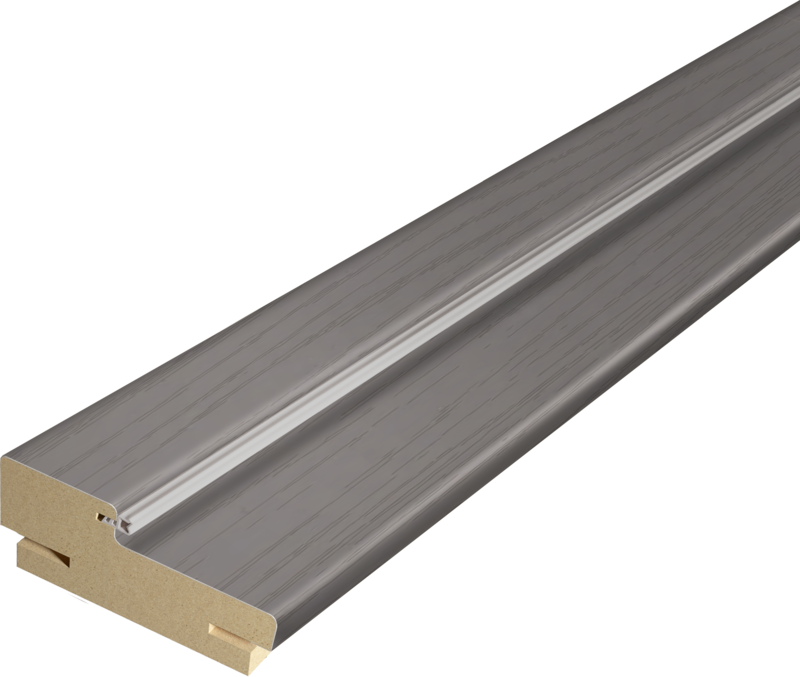 Дверная стойка SoftTouch 80х38х2100мм телескопическая (для дверей без притвора) 44 Ясень грей структурный