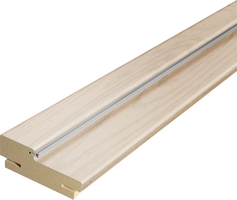 Дверная стойка SoftTouch 80х38х2400мм телескопическая (для дверей без притвора) 44 Ясень капучино структурный