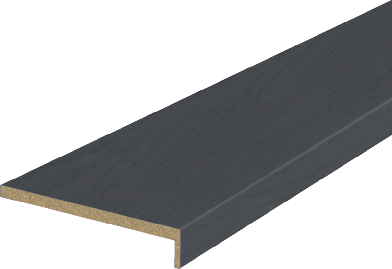 Дверной наличник СОФТ ТАЧ телескопический L (8мм) Ясень графит структурный 100х25х2200