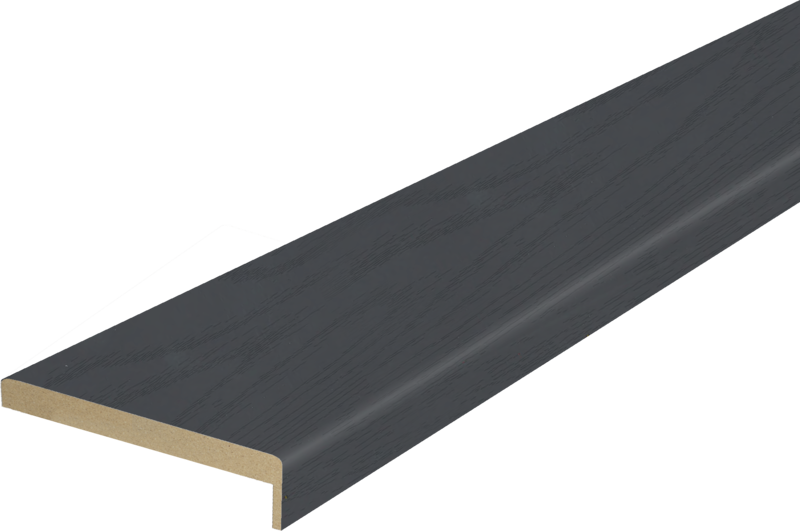 Дверной наличник SoftTouch телескопический L (8мм) Ясень графит структурный 70х25х2200