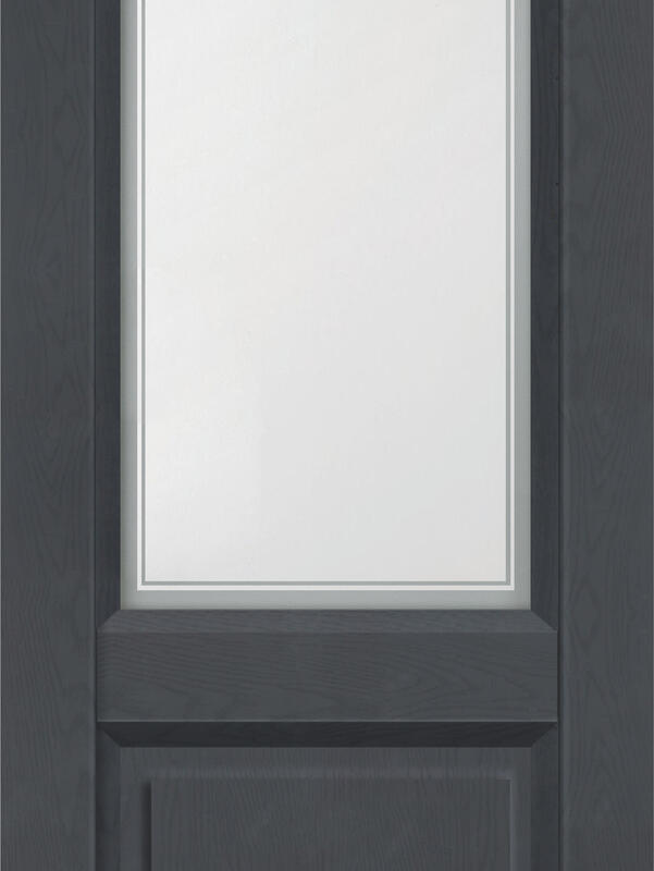 Ясень графит структурный, 700х2000, LR, б/врезки замка и петель, стекло Мателюкс, контур №1