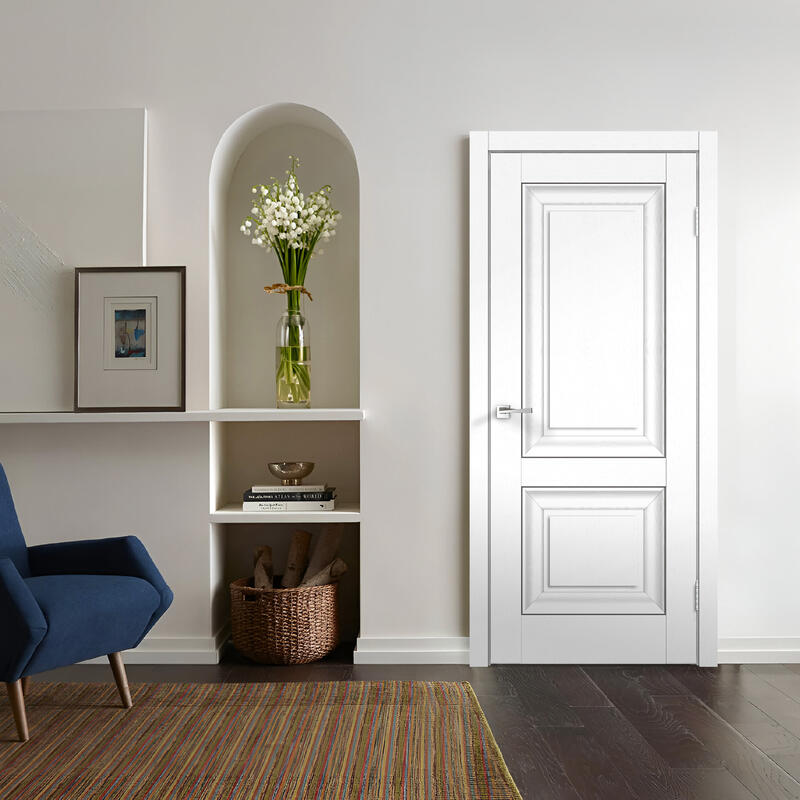 Ясень белый структурный, 600х2000, LR, б/врезки замка и петель, молдинг Ясень грей структурный