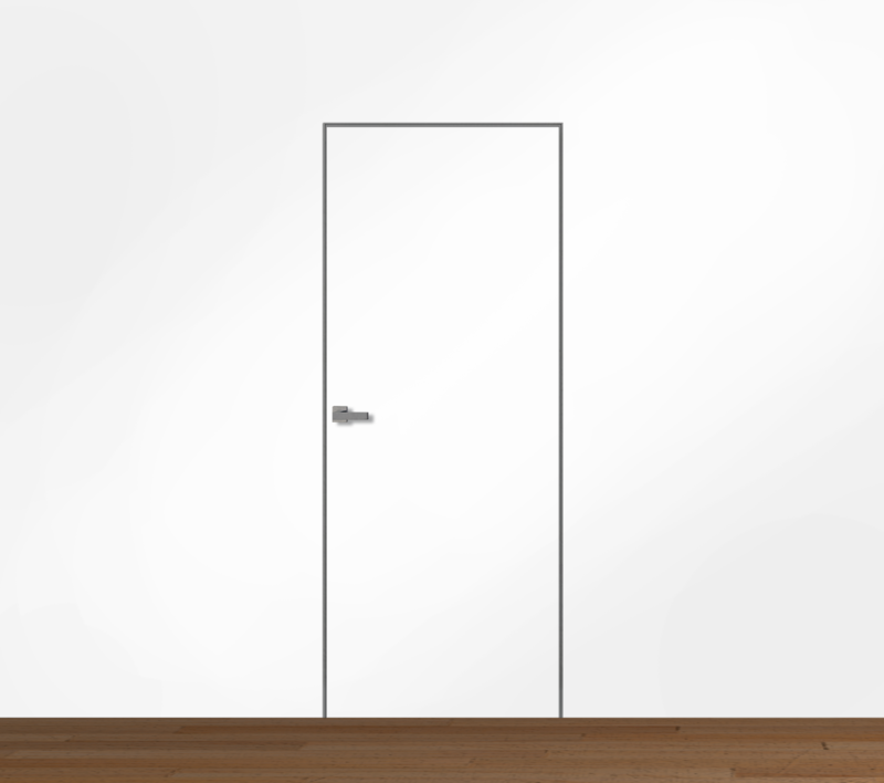 600х2000, L, з. M1895 SN, врезка п/скр. п. Morelli HH- 6 2шт, толщина 59мм, кромка с 4-х торцов