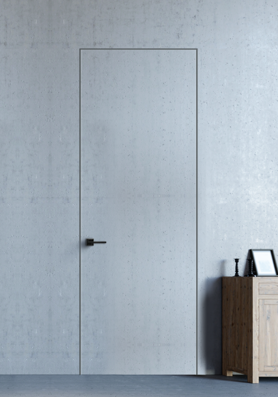 600х2000, L, з. M1895 SN, врезка п/скр. п. Morelli HH- 6 2шт, толщина 59мм, кромка с 4-х торцов