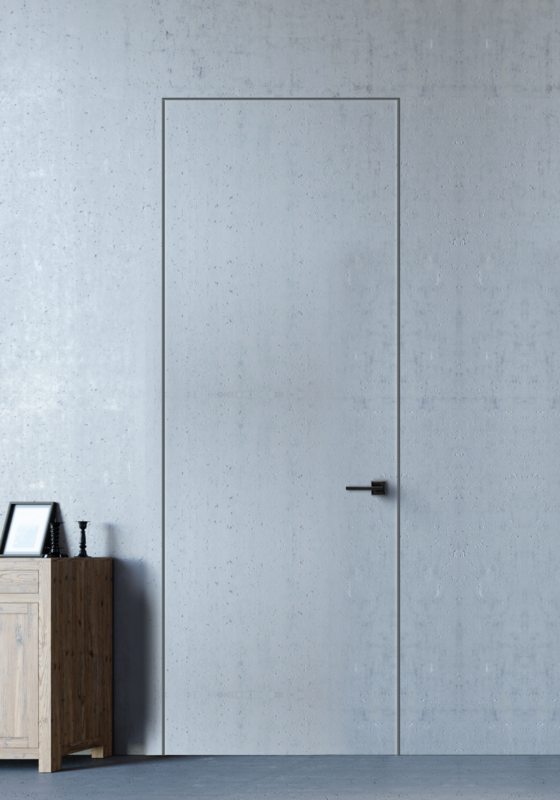 600х2000, R, з. M1895 SN, врезка п/скр. п. Morelli HH- 6 2шт, толщина 59мм, кромка с 4-х торцов