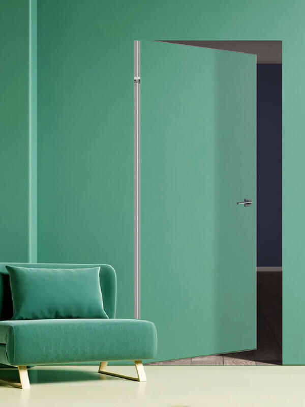 Межкомнатная дверь грунтованное INVISIBLE глухое с притвором под заказ 600х2000