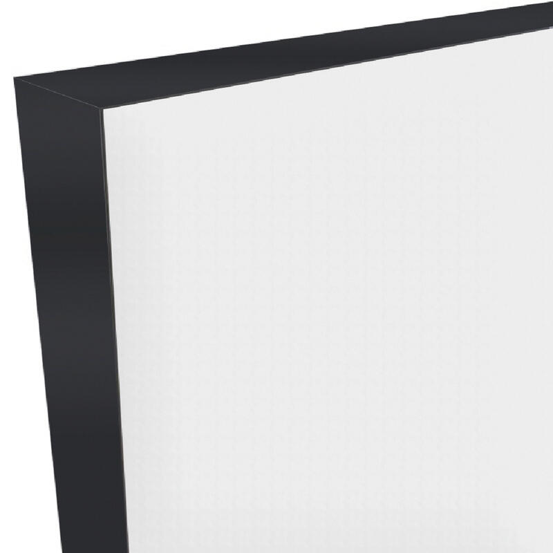 800х2000, LR, з. M1895 BL (черный), врезка п/скр. п. Kubica K6360/38 2шт, чёрная алюм. кромка с 4х ст.