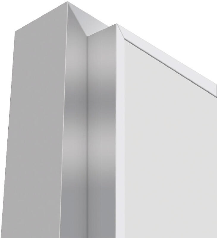 800х2000, R, з. M1895 SN, врезка п/скр. п. Kubica K1019 2шт, алюм. кромка с 3х ст.