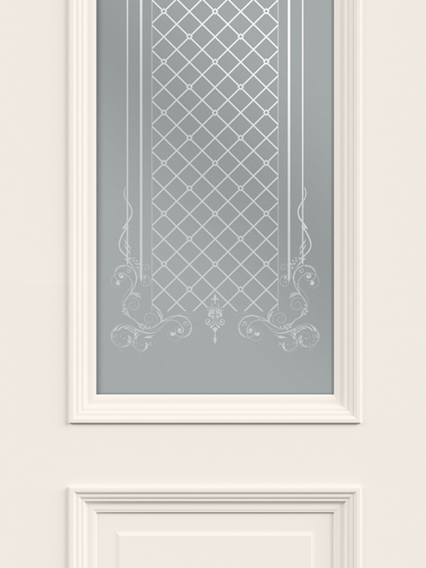 Слоновая кость, 700х2000, LR, б/врезки замка и петель, стекло Мателюкс Престиж