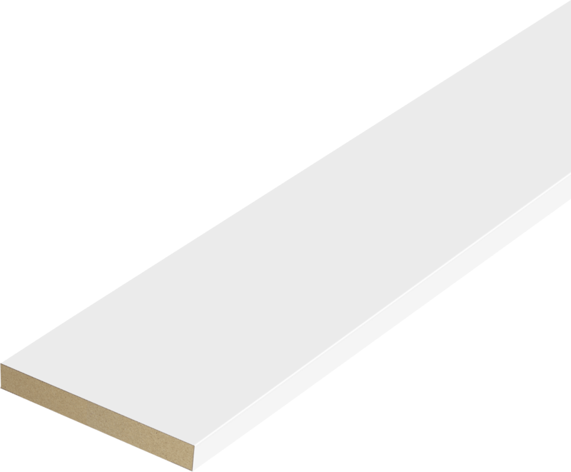 Дверной наличник полипропилен, цвет Белый 58х 8х2150