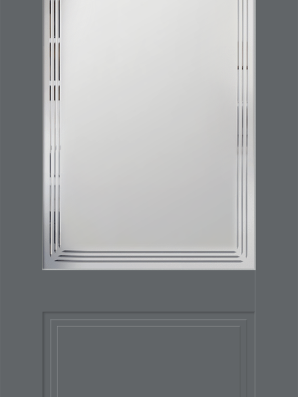 Вулкан, 700х2000, LR, б/врезки замка и петель, стекло Грани №2 Мателюкс