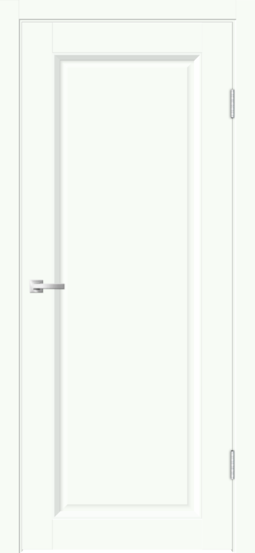 Межкомнатная дверь EMALUX ALTO 21 глухое 4P без притвора Белый опал 600х2000