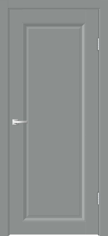 Межкомнатная дверь EMALUX ALTO 21 глухое 4P без притвора Серый агат 600х2000