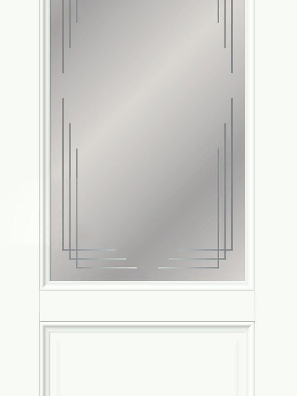 Белый Опал, 700х2000, LR, б/врезки замка и петель, стекло Грани Мателюкс