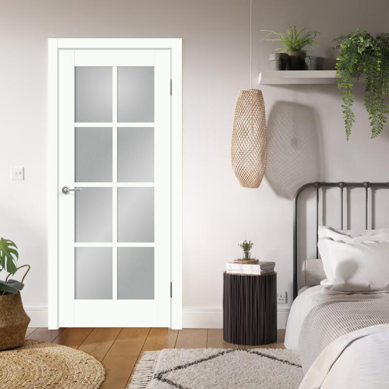 Белый Опал, 700х2000, LR, б/врезки замка и петель, стекло Мателюкс