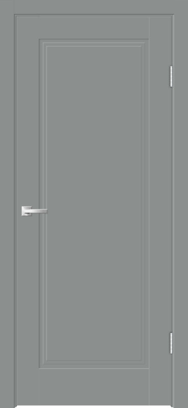 Межкомнатная дверь ЭМАЛЮКС АЛЬТО 22 глухое 4P без притвора Серый агат 600х2000