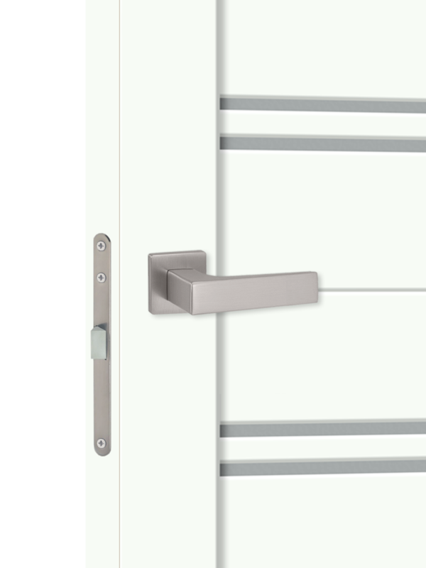 Белый Опал, 800х2000, LR, б/врезки замка и петель, стекло Мателюкс