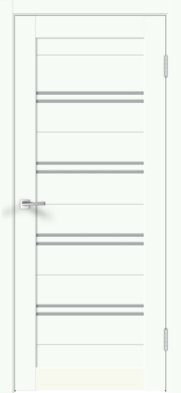 Белый Опал, 900х2000, LR, б/врезки замка и петель, стекло Мателюкс