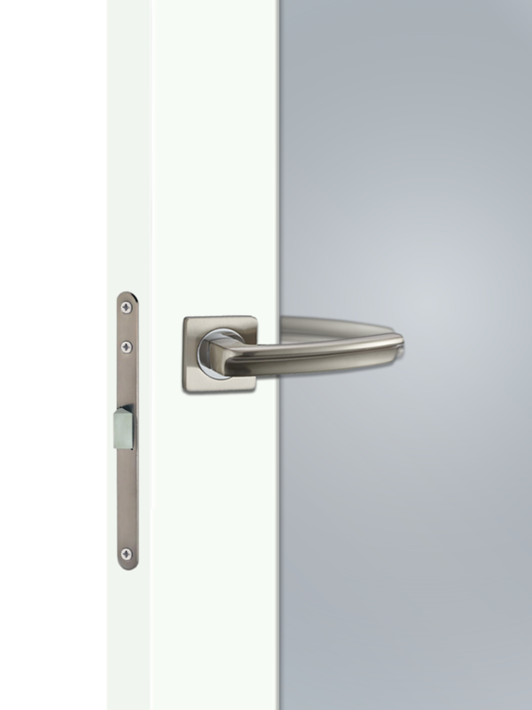 Белый Опал, 800х2000, LR, б/врезки замка и петель, филенка+зеркало