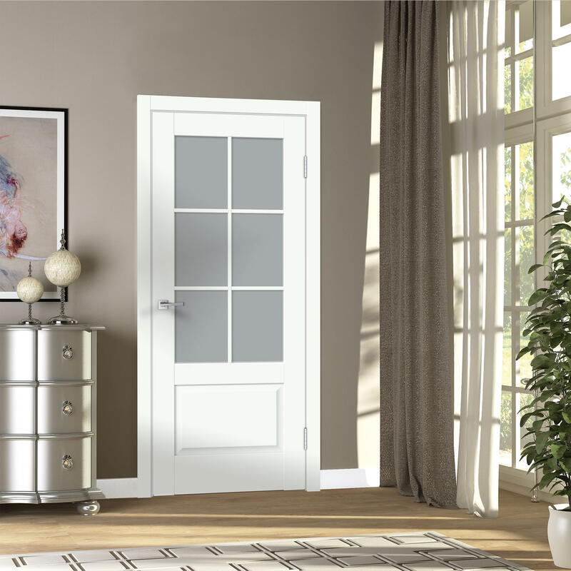 Эльбрус, 800х2000, LR, б/врезки замка и петель, стекло Мателюкс