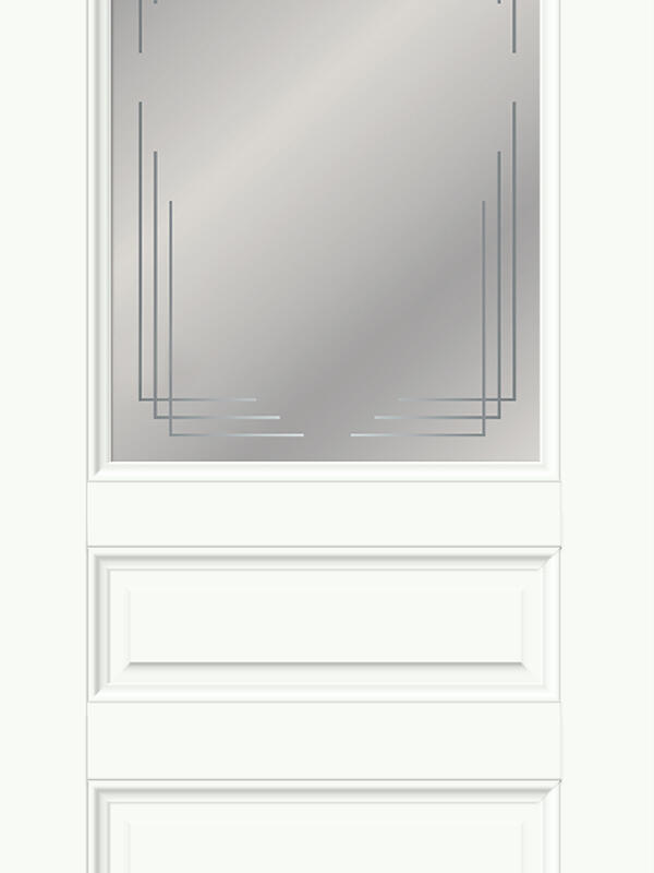 Белый Опал, 900х2000, LR, б/врезки замка и петель, стекло Грани Мателюкс