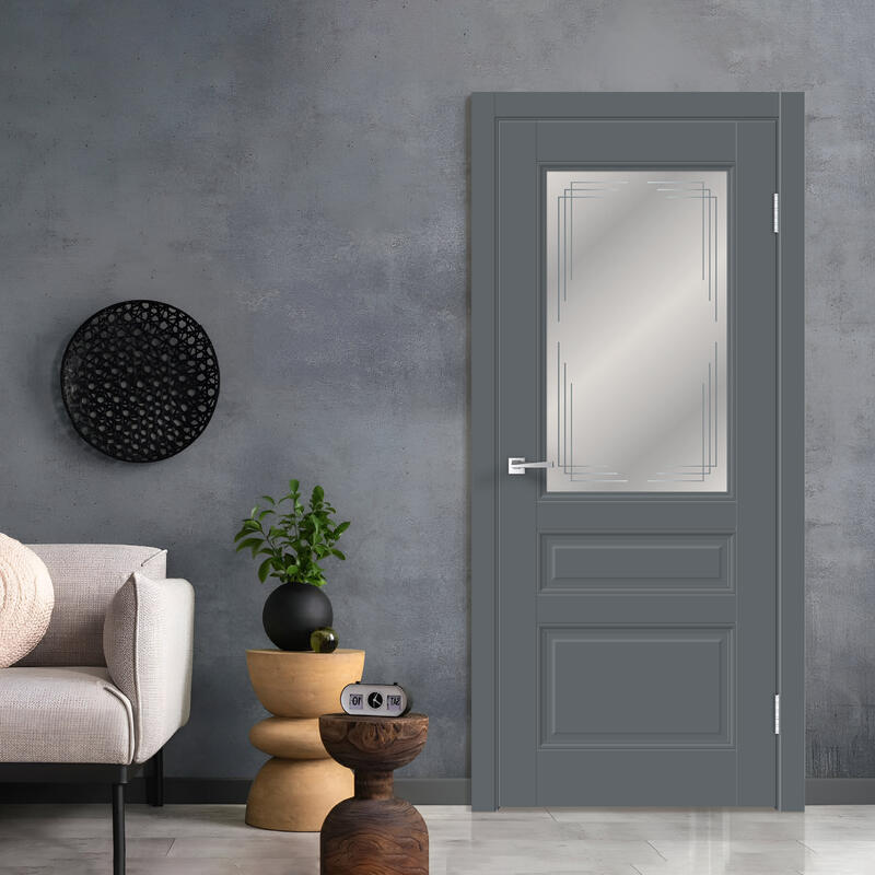 Вулкан, 900х2000, LR, б/врезки замка и петель, стекло Грани Мателюкс