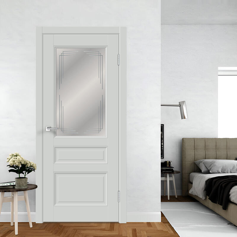 Доломит, 700х2000, LR, б/врезки замка и петель, стекло Грани Мателюкс