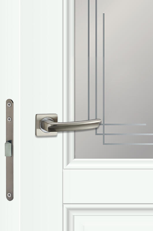 Эльбрус, 800х2000, LR, б/врезки замка и петель, стекло Грани Мателюкс