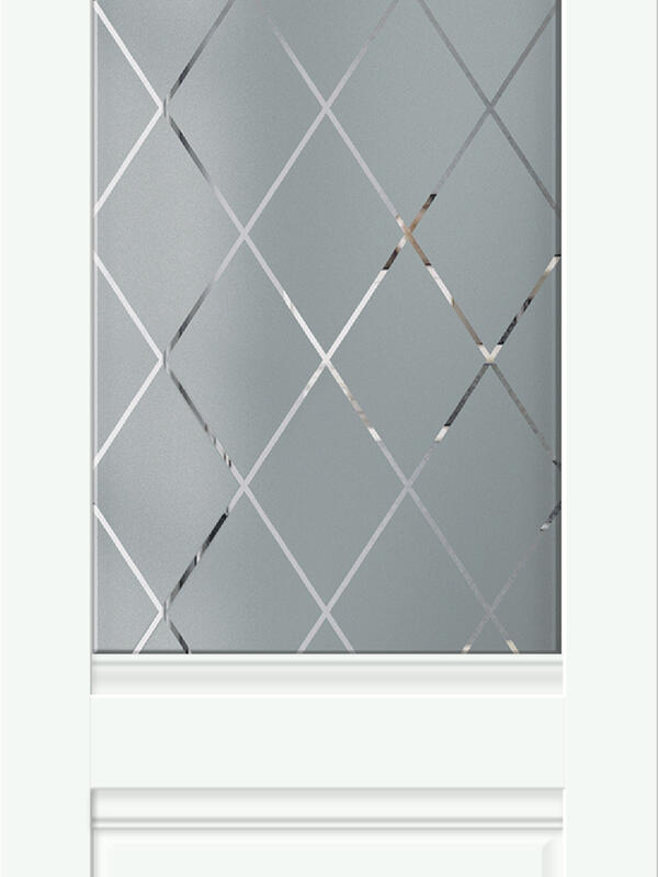 Эльбрус, 900х2000, LR, б/врезки замка и петель, стекло РОМБ светлый