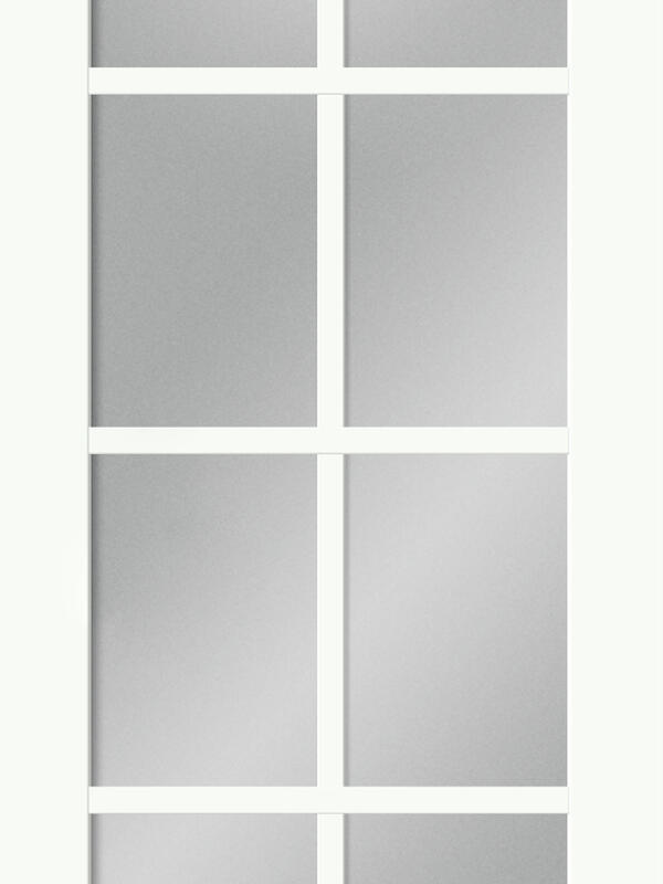 Белый Опал, 800х2000, LR, б/врезки замка и петель, стекло Мателюкс