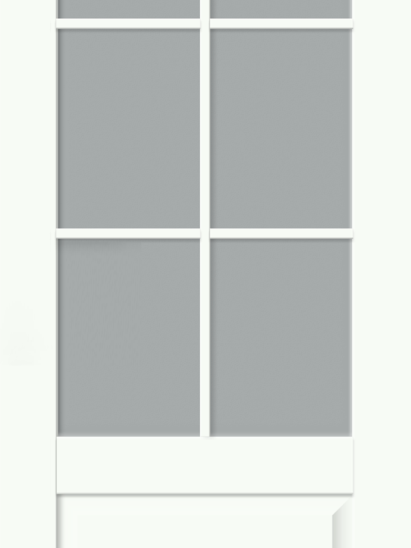 Белый Опал, 800х2000, LR, б/врезки замка и петель, стекло Мателюкс