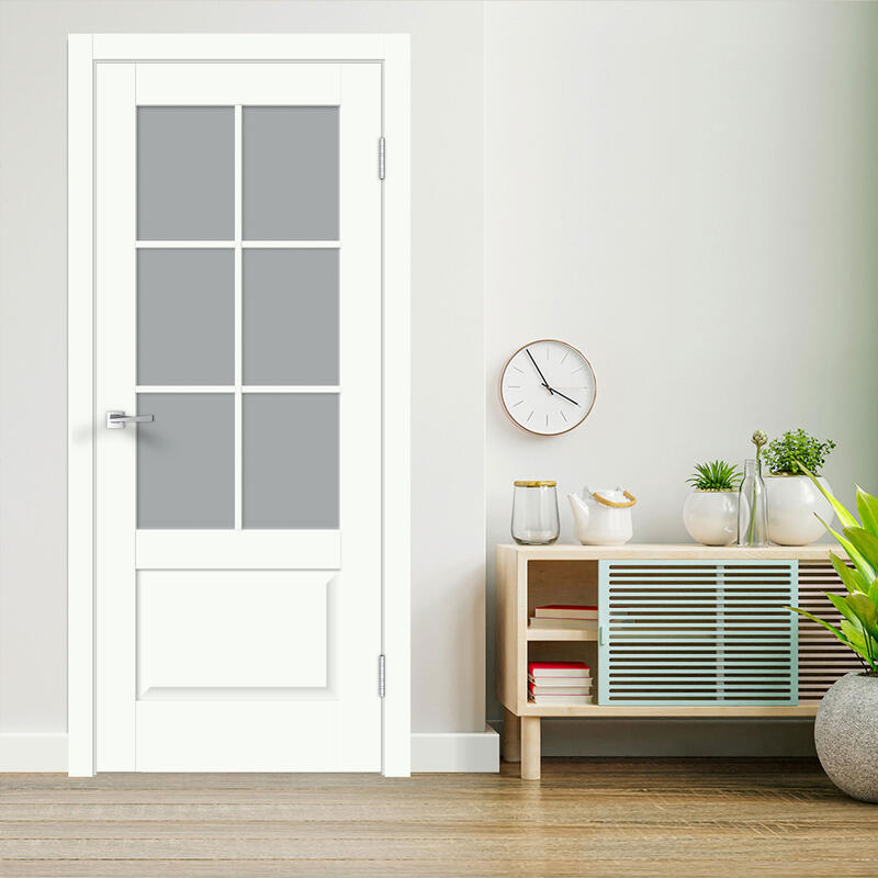 Белый Опал, 900х2000, LR, б/врезки замка и петель, стекло Мателюкс