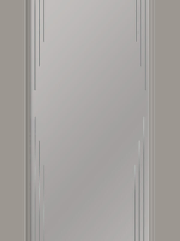 Макиато, 600х2000, LR, б/врезки замка и петель, стекло закалённое Мателюкс Грани