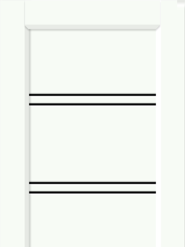 Белый Опал, 600х2000, LR, б/врезки замка и петель, стекло Лакобель черное