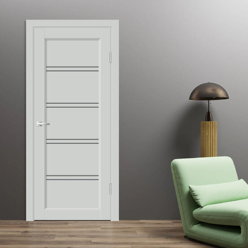 Доломит, 600х2000, LR, б/врезки замка и петель, стекло Мателюкс Графит